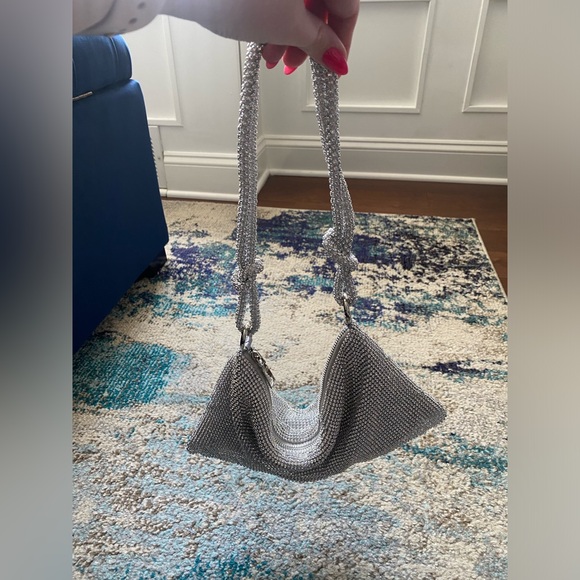 Sparkly Rhinestone Purse - Silver - Picture 3 of 4